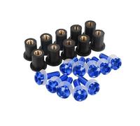 Windscreen Fairing Cowl Windshield Screws Bolts Kit 5MM Nuts For Y&amaha For MT-125 For FJ-09 FJR 1300(Blu)