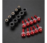 Windscreen Fastener Motorcycle Windshield Bolts Kit For Suzuki GSXR 600 750 1000 GSXR-750 GSXR1000 Fairing Windscreen Bolt Nuts Screws Fastener Motobike Fairing Nut Bolt Screw(Red)