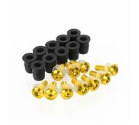 Windscreen Fastener Motorcycle Windshield Bolts Kit For YZF 600R For Thundercat YZF600R 1994-2005 Fairing Windscreen Fastener Screw Nuts Motobike Fairing Nut Bolt Screw(Gold)