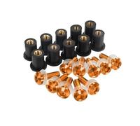 Windscreen Fastener Motorcycle Windshield Bolts Kit For YZF 600R For Thundercat YZF600R 1994-2005 Fixing Mounting Screws Nuts Fairing Fastener Motobike Fairing Nut Bolt Screw(Gold)