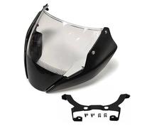 Windscreen For DUCATI For Monster 797 821 1200S 2014 2015 2016 Windscreen Naked Bike Windshield Smoke Deflector With Bracket Mounting Screws(Matte Black)