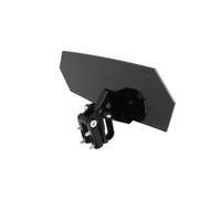 WindScreen For MT07 For MT09 For MT10 For R1 For R3 Wind Deflector | Universal Motorcycle Risen Clip On Windscreen Windshield Extension Spoiler Air Deflector(Black-Black Bracket)