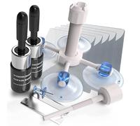 Windscreen Glass Repair Kit - Universal Crack Repair Fluid Solution, Fast Acting Chip Fix Resin System, Clear Formula to Improve Vision, Tool for