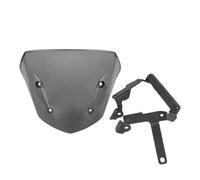 Windscreen GPS Navigation Bracket For For CB 650R For CB650R 19-23 Windshield Wind Shield Deflector Bar Extension Phone Holder Windscreen Wind Deflectors(Smoke set)