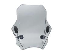 Windscreen Motorbikes Deflector for KEEWAY V302C V 302C for V-CRUISE125 V-Cruise 125 2022 2023 Motorcycle WindScreen Windshield Double Bubble Screen Windshield Motorcycle (Color : Grey, Size : B)