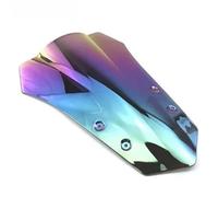 Windscreen Motorcycle Windshield Deflectors For MT-09 Tracer FJ09 2015 2016 Black Double Bubble Screen Extension Wind Spoiler windproof Fairing(Transparent Iridium)