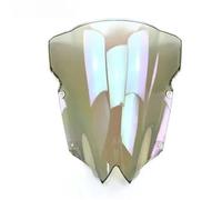 Windscreen Motorcycle Windshield Deflectors For YZF-R6 YZF600 2008-2016 Double Bubble Shield Extension Wind Spoiler Airflow windproof Fairing(Transparent Iridium)