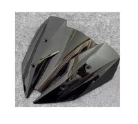 Windscreen Motorcycle Windshield Spoiler For For Z300 For Z250 2013-2017 Wind Deflectors Screen Double Bubble Fairing Spoiler windproof Fairing(Black)