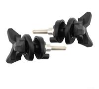 Windscreen Mounting Bolts and Deflector Screen Clamps Adjustment Screw Kit for R1200GS 2004-2017, Front Windshield Lock Hardware Set, Black ABS Material, 2-Pack