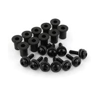 Windscreen Nuts For Ducati 748 916 996 998 749 999 848 1098 1198 Motorcycle Windshield Bolts Kits Windscreen Screws Set M4*16 10 Pcs Motorcycle Screw Kit(Black)