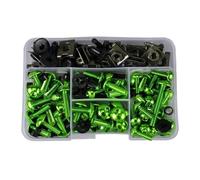 Windscreen Nuts For Ninja ZX-4R ZX-6R ZX-10R ZX-25R For Ninja 250 300 400 500 650 1000 Motorcycle Windscreen Fairing Bolts Kit Motorcycle Screw Kit(GREEN,155pcs)