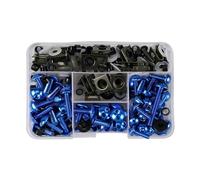 Windscreen Nuts Motorcycle Windscreen Fairing Bolts Kit For MV Agusta Motorcycle Screw Kit(Bl-ue,177PCS)