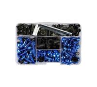 Windscreen Nuts Motorcycle Windscreen Fairing Bolts Kit For MV Agusta Motorcycle Screw Kit(Bl-ue,190pcs)