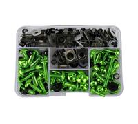 Windscreen Nuts Motorcycle Windscreen Fairing Bolts Kit For MV Agusta Motorcycle Screw Kit(GREEN,177PCS)