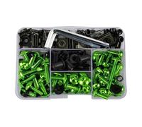 Windscreen Nuts Motorcycle Windscreen Fairing Bolts Kit For MV Agusta Motorcycle Screw Kit(GREEN,190pcs)
