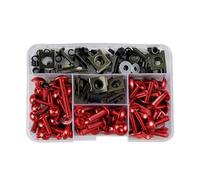 Windscreen Nuts Motorcycle Windscreen Fairing Bolts Kit For MV Agusta Motorcycle Screw Kit(RED,177PCS)