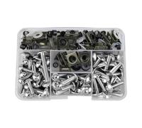 Windscreen Nuts Motorcycle Windscreen Fairing Bolts Kit For MV Agusta Motorcycle Screw Kit(SILVER,177PCS)
