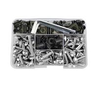 Windscreen Nuts Motorcycle Windscreen Fairing Bolts Kit For MV Agusta Motorcycle Screw Kit(SILVER,190pcs)
