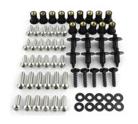 Windscreen Nuts Screws Nuts Faring Clips For ZX10R ZX-10R 2008 2009 2010 Motorcycle Fairing Bolts Kit Motorcycle Screw Kit(SILVER)