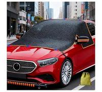 Windscreen Protection Car Windscreen with Side Mirror Cover and 2 Mirror Covers, Car Frost Protection Cover for the Against Snow, Ice, Frost for SUV, Truck and Car, Orange