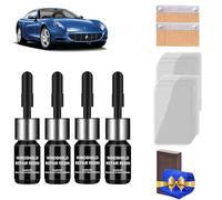 Windscreen Repair Kit, Windscreen Chip Repair Kit, Cracks Gone Glass Repair Kit, Windshield Repair Kit for Chips/Cracks/Scratch/Nicks/Half-Moon/Star-Shaped (4PCS)