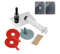 Windscreen Repair Kits, DIY Quick Fix Auto Windscreen, with Glass Repair Fluid And Fixing Stripes, For Car Windshield Chips Cracks Quick Fix Auto Windscreen Scratch (1Set)