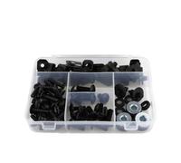 Windscreen Screws Set For Yamaha For NMAX 125 155 2015-2024 Complete Full Fairing Bolts Kit Clip Speed Nut Motorcycle(Black)