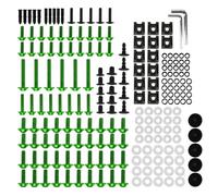 Windscreen Screws Set Motorcycle Fairing Screws Nuts Kit For SUZUKI GSXR600 GSXR 600 GSX R600 K5 K6 K7 K8 K9 Fastener Clips Bolts Bodywork Fixing Motorbike Fairing Bolts Kit,Nuts(Green)