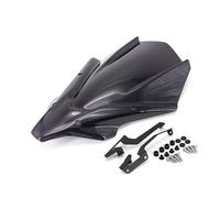 Windscreen Spoiler Compatible With For MT-07 2021-2026 Motorcycle Windshield WindScreen Front Screen Accessoris Transparent/Smoke Black(Black)