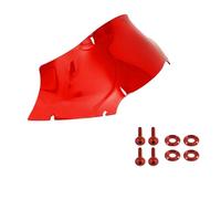 Windscreen Spoiler Fit For Harley Touring Road Glide FLTRX 2015-2023 Motorcycle 7 Inch Windshield&Screws Wind Windscreen Deflector Cover Deflector(Red)