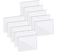 Windscreen Sticker & Parking Permit Holder for Car 10-Pack Self-Adhesive Parking Ticket Holder - Waterproof, Transparent Sleeve for Tickets, Disabled Cards, Notes