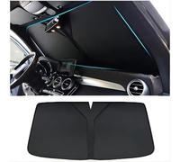 Windscreen Sun Shade for Fiat Abarth 595/Abarth 595C/500 GQ/500 Sport Cabrio 2000-2024, Window Sunshades Foldable Front Screen Sunshade Auto Interior Accessories,Black
