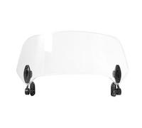 Windscreen Sun Visor Fairing For Tiger For 800xc For Bonneville For T100 Motorcycle Windshield Extension Adjustable Clamp-On Windscreen Deflector(Transparent big)