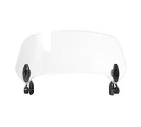Windscreen Sun Visor Fairing For Tiger For 800xc For Bonneville For T100 Motorcycle Windshield Extension Adjustable Clamp-On Windscreen Deflector(Transparent small)