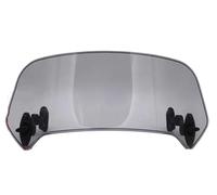 Windscreen Sun Visor Fairing For Tiger For 800xc For Bonneville For T100 Motorcycle Windshield Extension Adjustable Clamp-On Windscreen Deflector(Grey big)