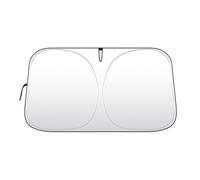 Windscreen Sunshade for Car for VW T-Cross 2019-2023 2024 2025 | 140x70cm Foldable Front Window Sun Protector | UV Ray Blocker & Interior Cooler | Car Sun Visor - Silver