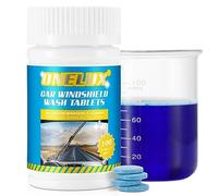 Windscreen Washer Fluid Tablets 100PCS Car Screenwash for Cars Glass Concentrated Washer Tablets Solid Car Tablets Glass Solid Wiper Cleaning Tablets for Car Kitchen Window