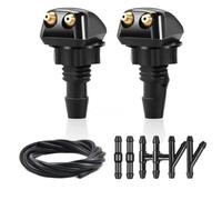 Windscreen Washer Nozzle Compatible With Car Windshield Wiper Washer Spray Nozzle Dual Hole Hose Wiper Water Adjustable Spray Nozzle Connector Washing