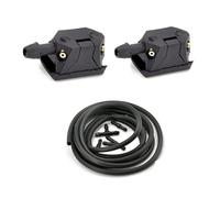 Windscreen Washer Nozzles Compatible with DAF for XF 105 95 Xf105 Xf95 F 95 F85 F95 95XF Trucks Car 4 Way Windscreen Washer Wiper Water Spray Jets Nozzles(Nozzle and 2m Hose)