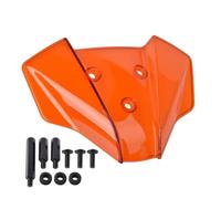 Windscreen Wind Deflector Front Air Screen Shield Motorcycle Deflector | For Duke390 Duke250 Duke 125 2024 2025 ABS Plastic Accessories Windshield(Orange)