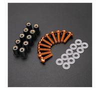 Windscreen Windshield Bolts Screws For FZ1 FZS1000 For Fazer FZ6R FZ6 FZ8-N S For Tracer 900 FJ-09 Fairing Bolt Kit(Orange)