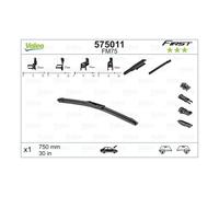VALEO First Wiper - FM75 Unleash Clear Vision and Performance with the Flat Wiper Blade for Every Drive 750mm - Front - 1 Wiper Blade - 575011