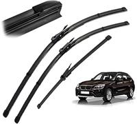 Windscreen Wiper Blades Set for BMW X1 E84 2009 2010 2011 2012 2013 2014 2015, Front Rear Windshield Wiper Blade Set Replacement Rain Brushes Arm Set Wiper Arm Blade Kit Replacement