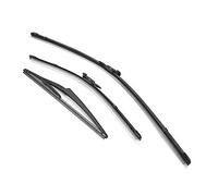 Windscreen Wiper Blades, Universal Fit All Weather Durability Easy Replacement Front Rear Set 24 16 12 Inch for Family Sedan SUV Van Owners Right Hand Drive Car Maintenance