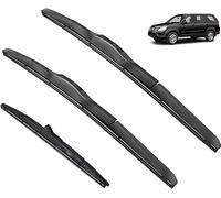 Windscreen Wipers for CRV 2nd Gen RD2 Silicone 2001-2006, Front Rear Wiper blades Windshield Windscreen Window Brushes Set of Wiper Wiper replacement