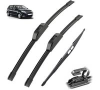Windscreen Wipers for Dacia Renault Sandero MK1 2007-2012, Front Rear Wiper blades Windshield Windscreen Window Brushes Set of Wiper Wiper replacement