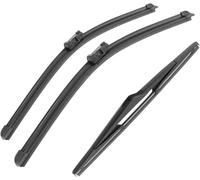 Windscreen Wipers for Ford Fiesta MK6 2008 2009 2010 2011 2012 2013 2014 2015 2016 26"+15"+12", Front Rear Wiper blades Windshield Windscreen Window Brushes Set of Wiper Wiper replacement