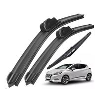 Windscreen Wipers For Micra K14 2017-2024 Front & Rear Wiper Set Windshield Windscreen Window Brushes 26"+14"+9"