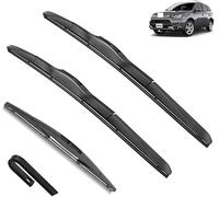 Windscreen Wipers for Mitsubishi Outlander 3 MK3 2013-2021 PHEV 26"+18"+12", Front Rear Wiper blades Windshield Windscreen Window Brushes Set of Wiper Wiper replacement