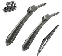 Windscreen Wipers for Nissan LIVINA 2008-2020 24"+14"+12", Front Rear Wiper blades Windshield Windscreen Window Brushes Set of Wiper Wiper replacement
